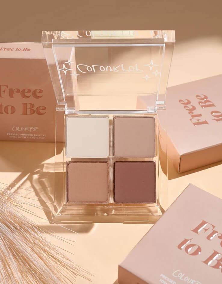 ColourPop Free To Be 4色暖調全啞光眼影盤