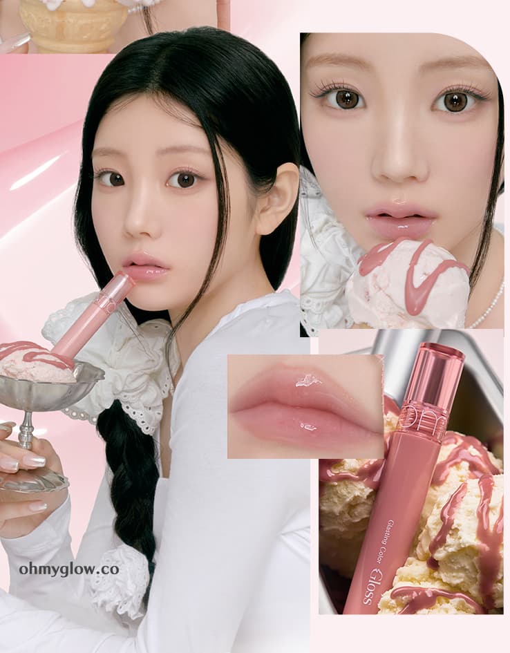 rom&nd X WONHEE Glasting Color Gloss 奶裸糖漿唇蜜