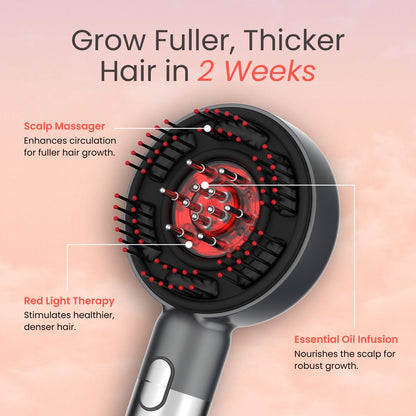 LumiHair Brush™ : LED Therapy Brush for Thicker Hair